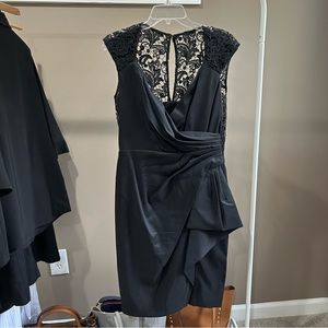 Tafetta & Lace Black dress